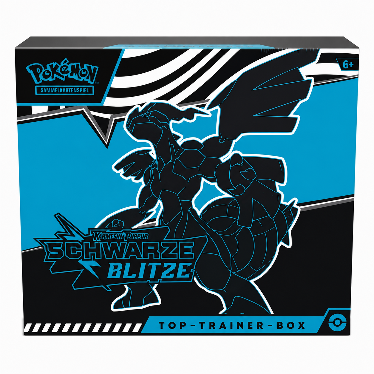 Pokémon Top-Trainer-Box Karmesin & Purpur – Schwarze Blitze