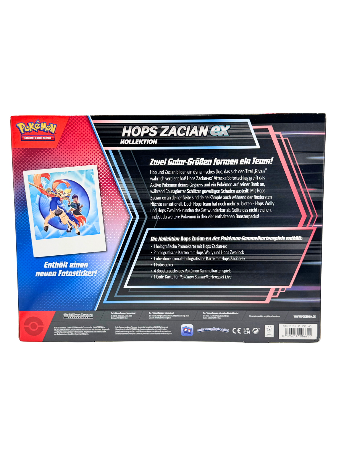 Pokémon Kollektion Hops Zacian-ex