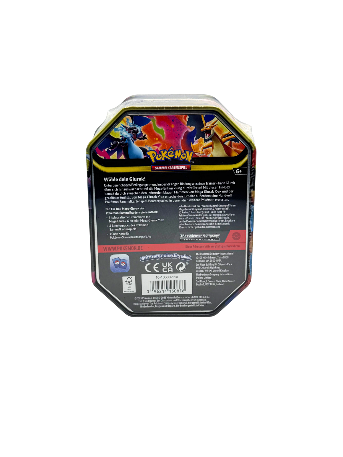 Pokémon Mega-Glurak X Tin DE