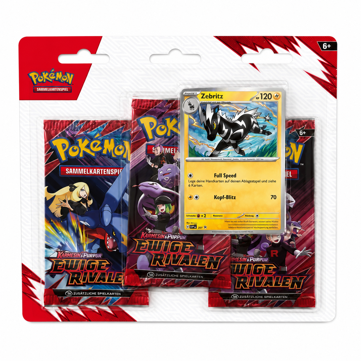 Pokémon Ewige Rivalen Zebritz 3er Blister